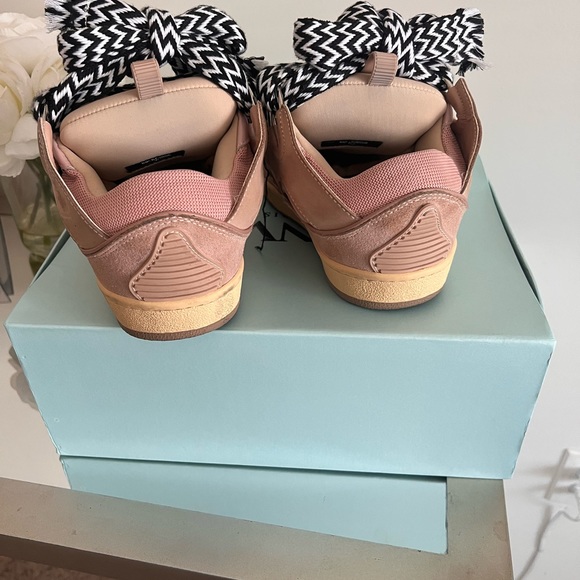 Lanvin leather curb sneakers - Picture 4 of 5